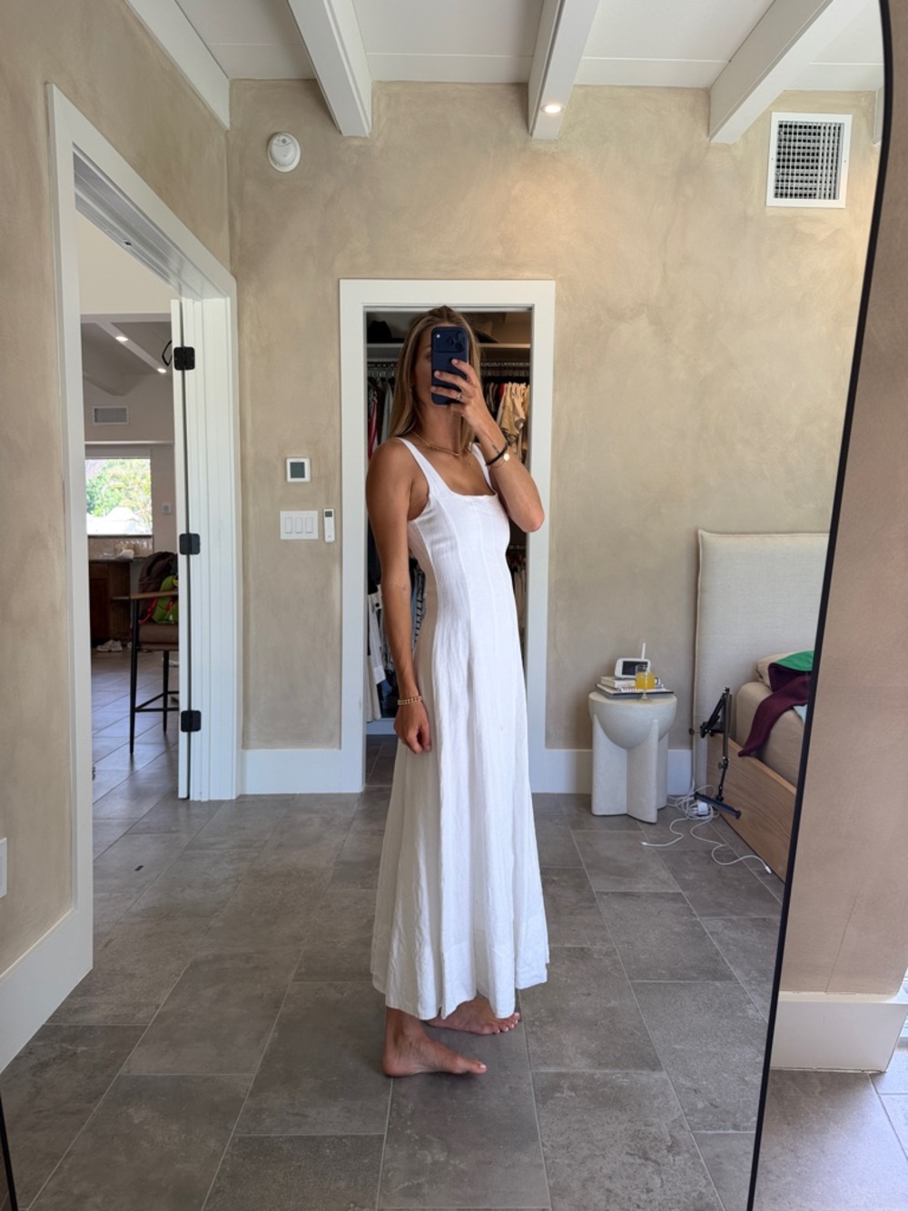 DISSH White Sleeveless Square-Neck Maxi Dress - Picture 2 of 6